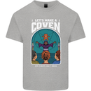 Lets Make a Coven Halloween Satanic Horror Kids T-Shirt Childrens Sports Grey