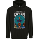 Lets Make a Coven Halloween Satanic Horror Mens 80% Cotton Hoodie Black