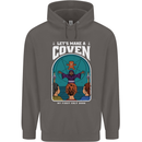Lets Make a Coven Halloween Satanic Horror Mens 80% Cotton Hoodie Charcoal