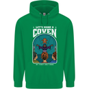 Lets Make a Coven Halloween Satanic Horror Mens 80% Cotton Hoodie Irish Green