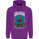 Lets Make a Coven Halloween Satanic Horror Mens 80% Cotton Hoodie Purple