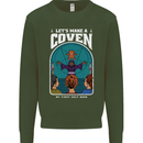 Lets Make a Coven Halloween Satanic Horror Mens Sweatshirt Jumper Forest Green