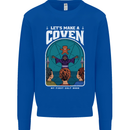 Lets Make a Coven Halloween Satanic Horror Mens Sweatshirt Jumper Royal Blue
