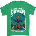 Lets Make a Coven Halloween Satanic Horror Mens T-Shirt Cotton Gildan Irish Green