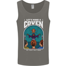Lets Make a Coven Halloween Satanic Horror Mens Vest Tank Top Charcoal