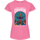 Lets Make a Coven Halloween Satanic Horror Womens Petite Cut T-Shirt Azalea
