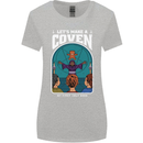 Lets Make a Coven Halloween Satanic Horror Womens Wider Cut T-Shirt Sports Grey