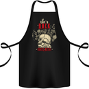 Lets Rock Heavy Metal Skull Cotton Apron 100% Organic Black