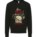 Lets Rock Heavy Metal Skull Kids Sweatshirt Jumper Black