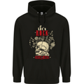 Lets Rock Heavy Metal Skull Mens 80% Cotton Hoodie Black