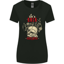 Lets Rock Heavy Metal Skull Womens Wider Cut T-Shirt Black