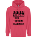 Levels of Wildness Aquarius Childrens Kids Hoodie Heliconia