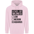 Levels of Wildness Aquarius Childrens Kids Hoodie Light Pink