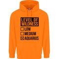 Levels of Wildness Aquarius Childrens Kids Hoodie Orange