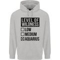 Levels of Wildness Aquarius Childrens Kids Hoodie Sports Grey