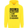 Levels of Wildness Aquarius Childrens Kids Hoodie Yellow