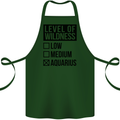 Levels of Wildness Aquarius Cotton Apron 100% Organic Forest Green