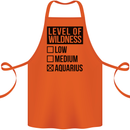 Levels of Wildness Aquarius Cotton Apron 100% Organic Orange