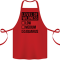 Levels of Wildness Aquarius Cotton Apron 100% Organic Red