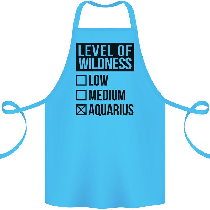 Levels of Wildness Aquarius Cotton Apron 100% Organic Turquoise