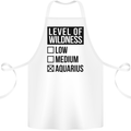 Levels of Wildness Aquarius Cotton Apron 100% Organic White