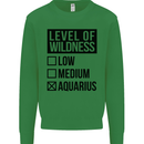 Levels of Wildness Aquarius Kids Sweatshirt Jumper Irish Green