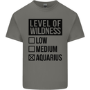 Levels of Wildness Aquarius Kids T-Shirt Childrens Charcoal