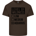 Levels of Wildness Aquarius Kids T-Shirt Childrens Chocolate