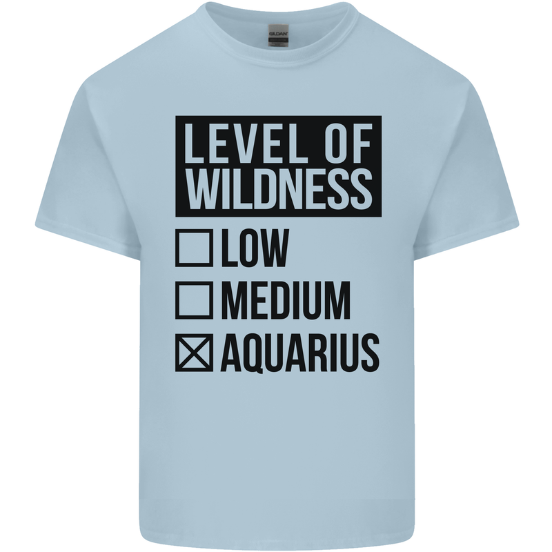 Levels of Wildness Aquarius Kids T-Shirt Childrens Light Blue