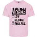 Levels of Wildness Aquarius Kids T-Shirt Childrens Light Pink