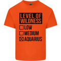 Levels of Wildness Aquarius Kids T-Shirt Childrens Orange