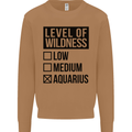 Levels of Wildness Aquarius Mens Sweatshirt Jumper Caramel Latte