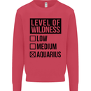 Levels of Wildness Aquarius Mens Sweatshirt Jumper Heliconia