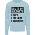 Levels of Wildness Aquarius Mens Sweatshirt Jumper Light Blue