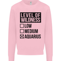 Levels of Wildness Aquarius Mens Sweatshirt Jumper Light Pink
