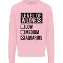 Levels of Wildness Aquarius Mens Sweatshirt Jumper Light Pink