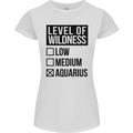 Levels of Wildness Aquarius Womens Petite Cut T-Shirt White