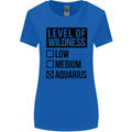 Levels of Wildness Aquarius Womens Wider Cut T-Shirt Royal Blue