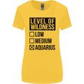 Levels of Wildness Aquarius Womens Wider Cut T-Shirt Yellow