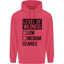 Levels of Wildness Aries Childrens Kids Hoodie Heliconia
