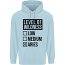 Levels of Wildness Aries Childrens Kids Hoodie Light Blue