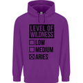 Levels of Wildness Aries Childrens Kids Hoodie Purple