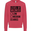 Levels of Wildness Aries Kids Sweatshirt Jumper Heliconia