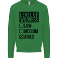 Levels of Wildness Aries Kids Sweatshirt Jumper Irish Green