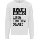 Levels of Wildness Aries Kids Sweatshirt Jumper White