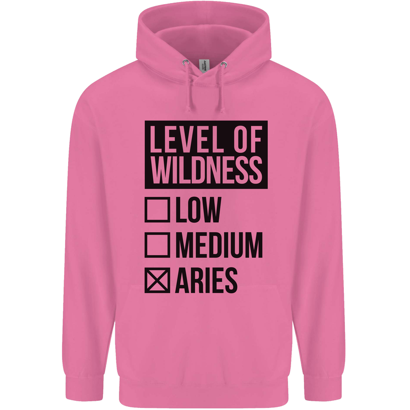 Levels of Wildness Aries Mens 80% Cotton Hoodie Azelea