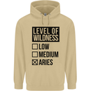 Levels of Wildness Aries Mens 80% Cotton Hoodie Sand