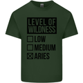 Levels of Wildness Aries Mens Cotton T-Shirt Tee Top Forest Green