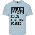 Levels of Wildness Aries Mens Cotton T-Shirt Tee Top Light Blue