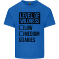 Levels of Wildness Aries Mens Cotton T-Shirt Tee Top Royal Blue